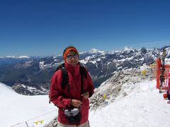Antje auf dem kleinen Matterhorn