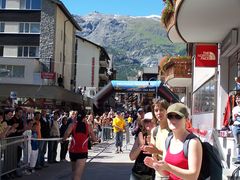 Hälfte der Strecke in Zermatt
